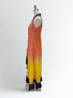 PANNA'S PANTRY ORANGE SLEEVELESS DRESS