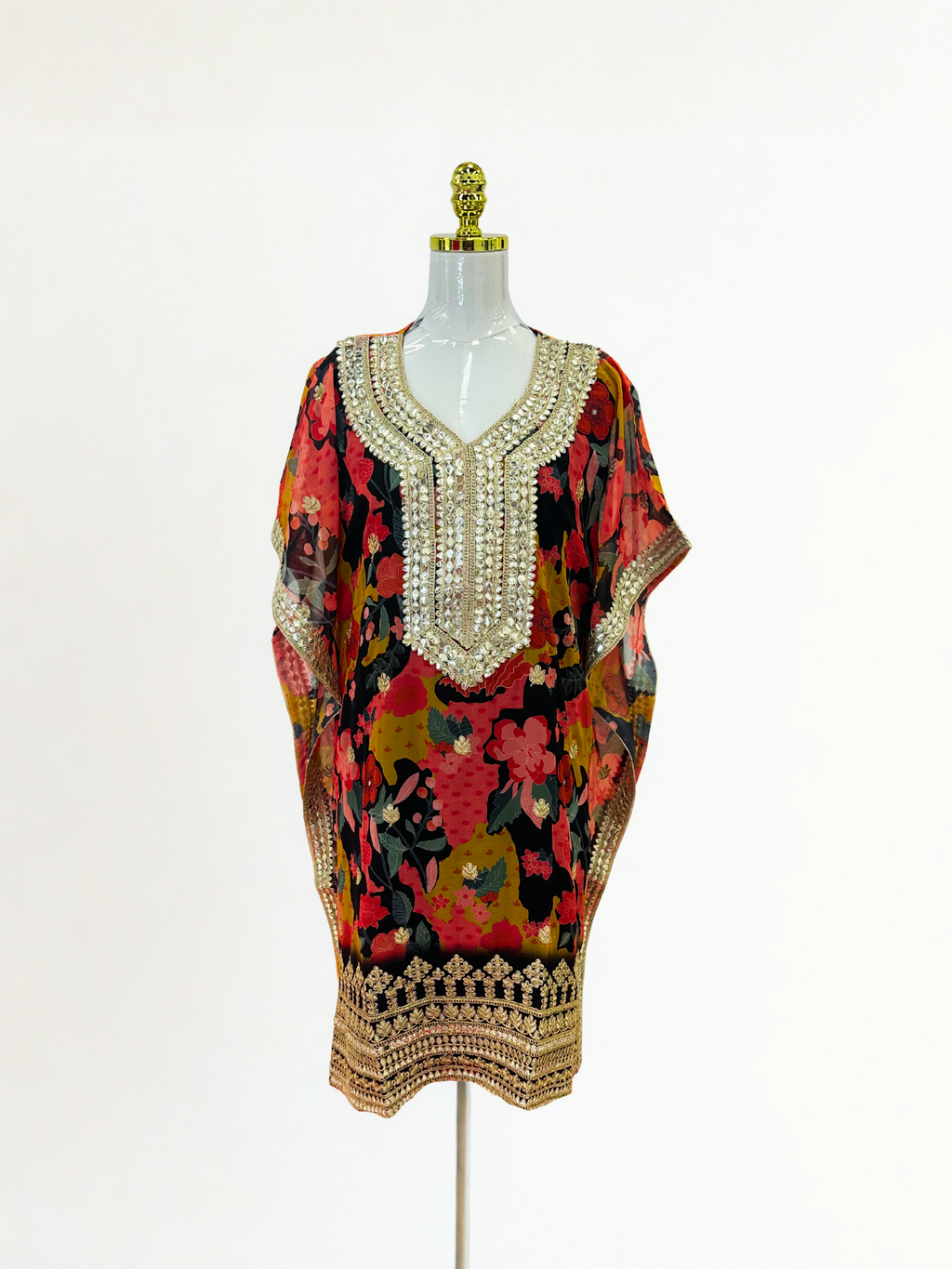 *PANNA'S PANTRY FLORAL KAFTAN