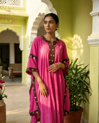 PANNA'S PANTRY PINK COIN KAFTAN