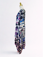 MANISH MALHOLTRA FLORAL ILLUSION DRESS