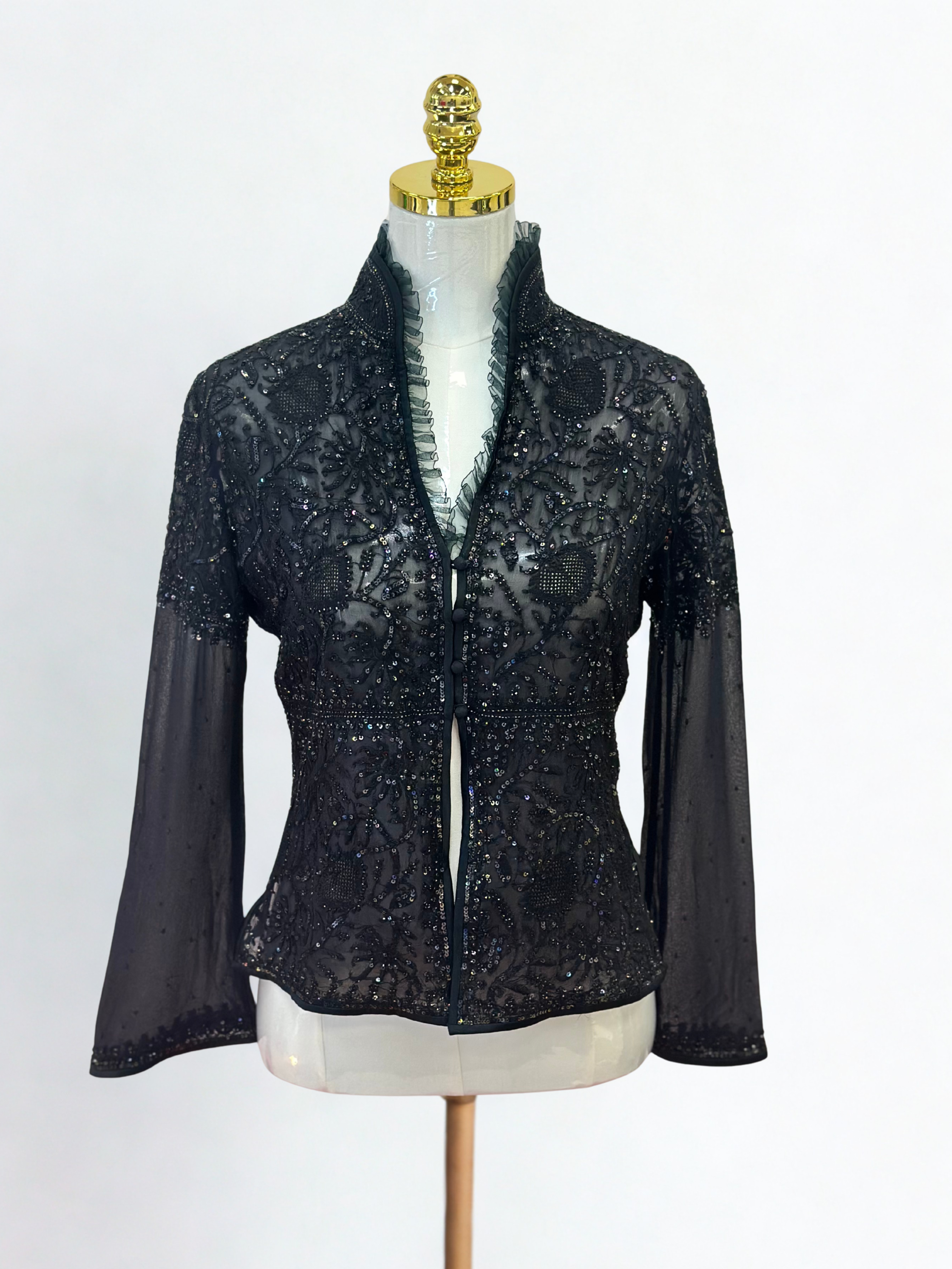 TARUN TAHILIANI BLACK SUIT JACKET