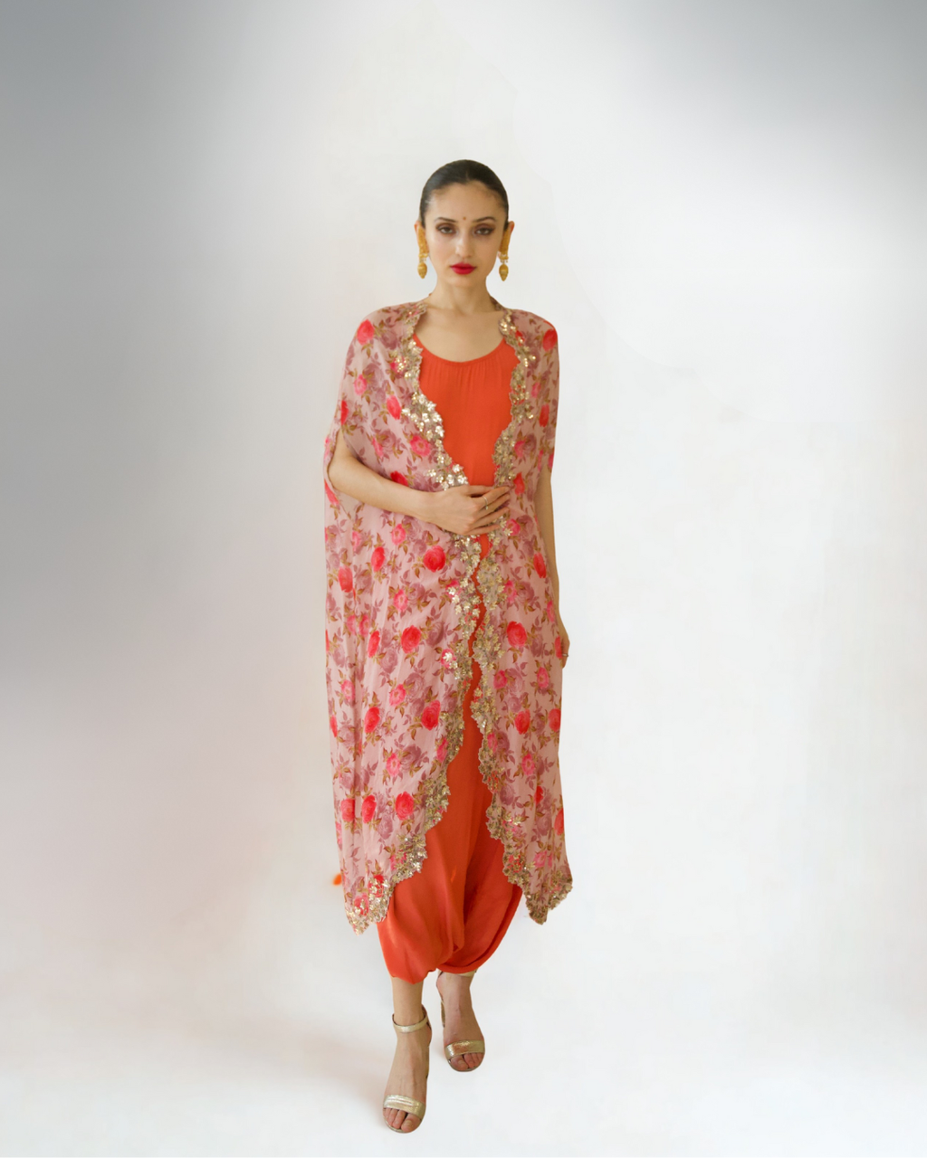 *AMRITA THAKUR ORANGE LONG KURTI