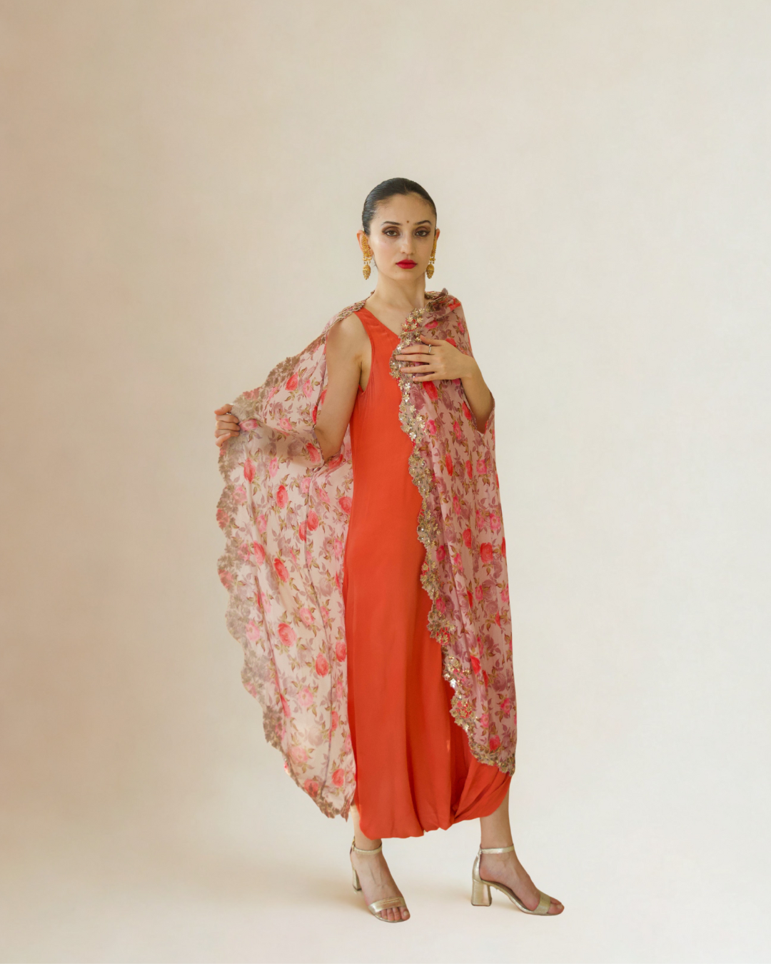 *AMRITA THAKUR ORANGE LONG KURTI