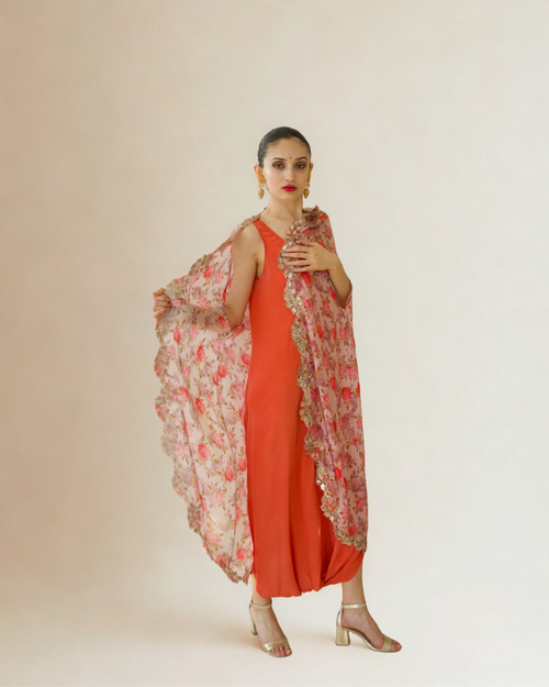 AMRITA THAKUR ORANGE LONG KURTI