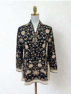 TARUN TAHILIANI BLACK AND CREAM SHORT KURTI