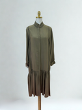 *BRAND Long Olive Green Dress