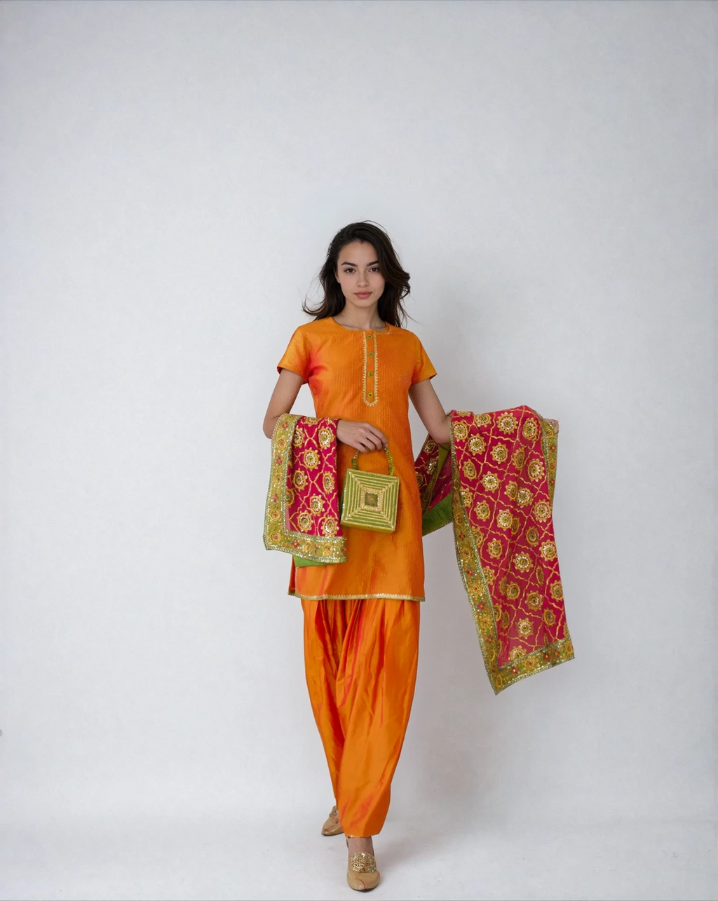 *PRITI MESHRAM KAPOOR ORANGE KURTA SET