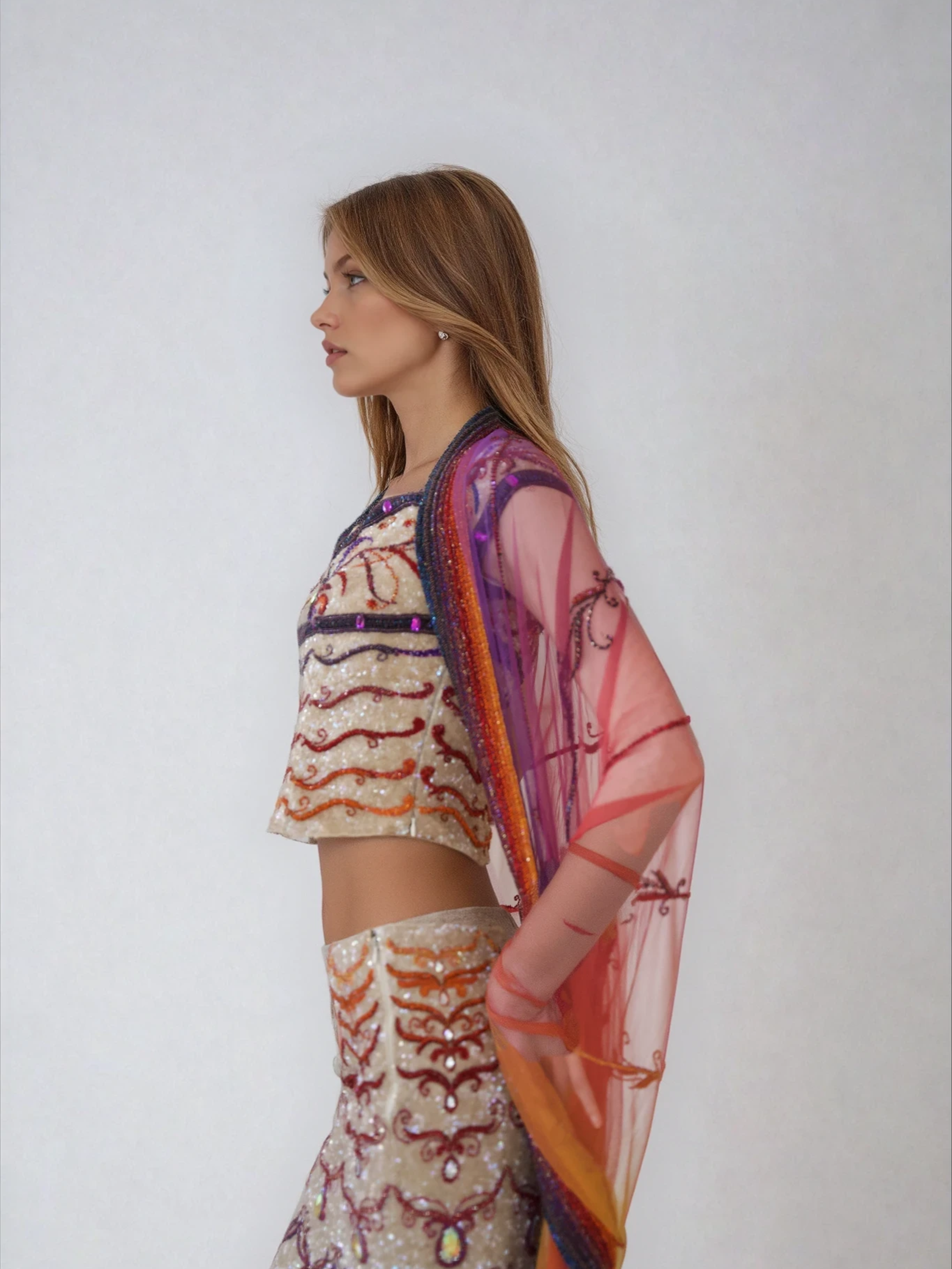 RAAKESH AGARVWAL MULTICOLOR LEHENGA