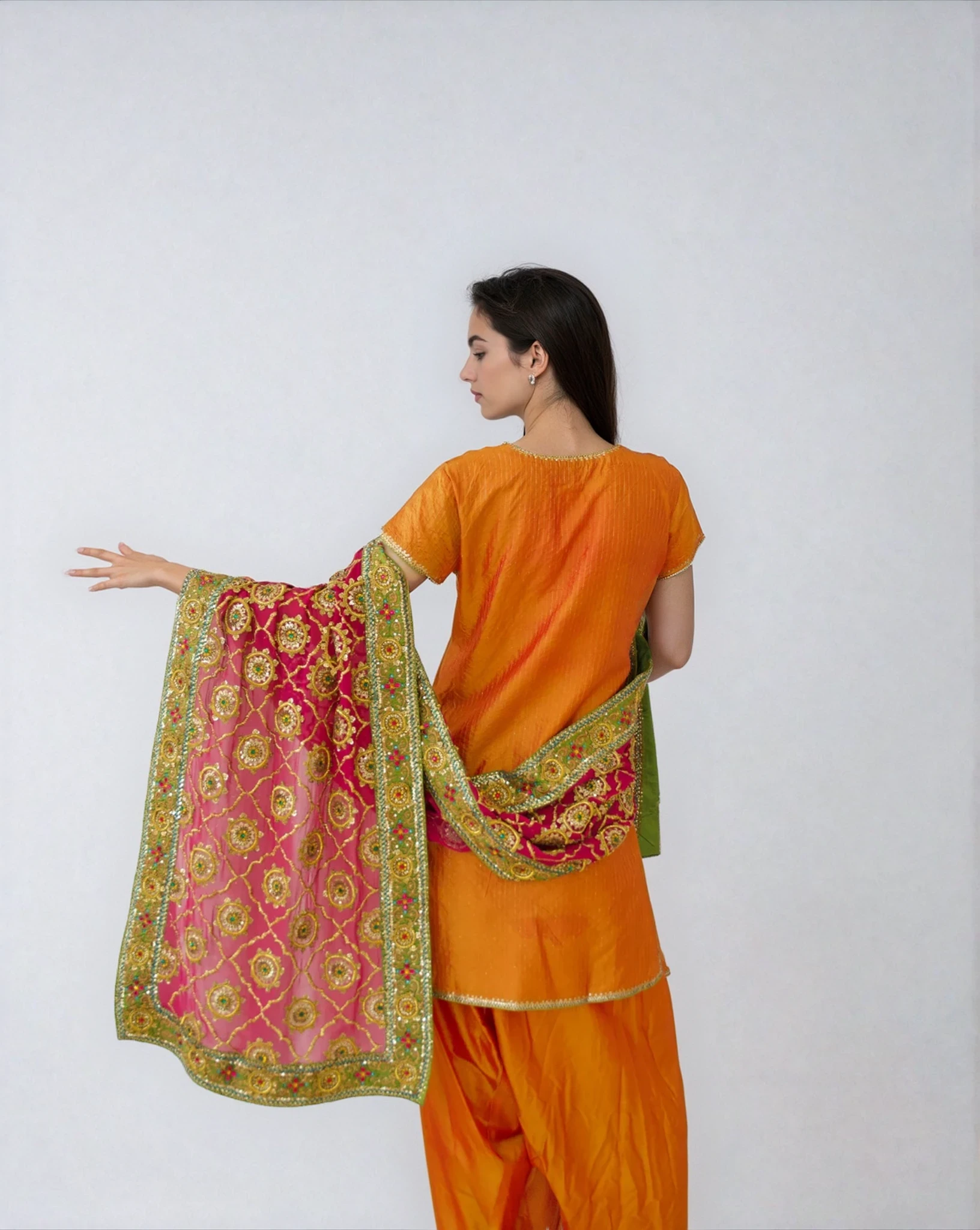 *PRITI MESHRAM KAPOOR ORANGE KURTA SET
