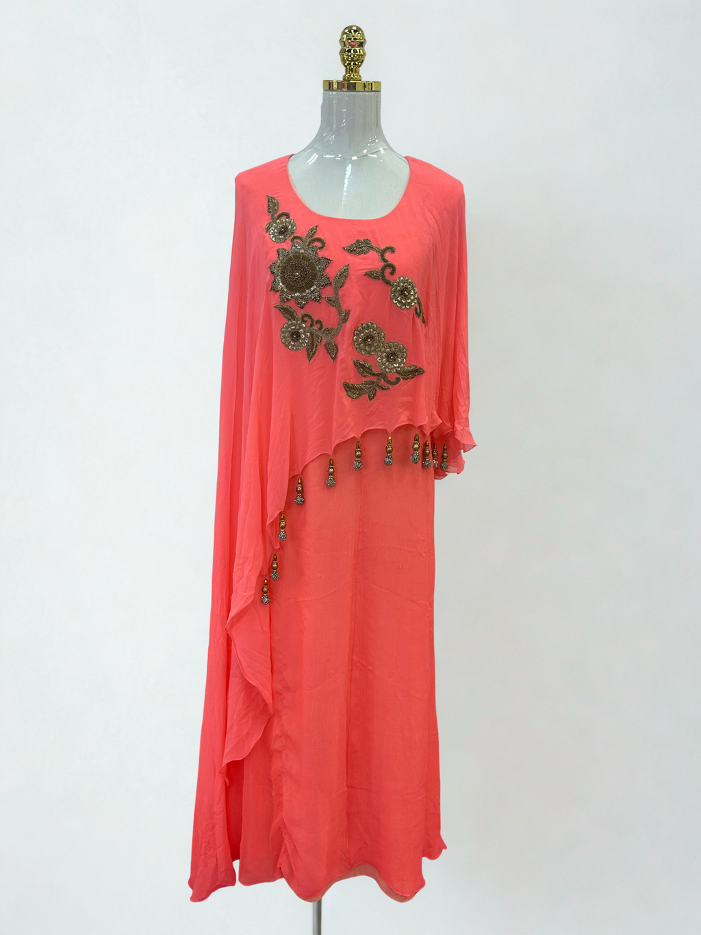 *PREETI JAHWAR CORAL DRESS