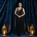 KYLEE BLACK DRAPE SAREE