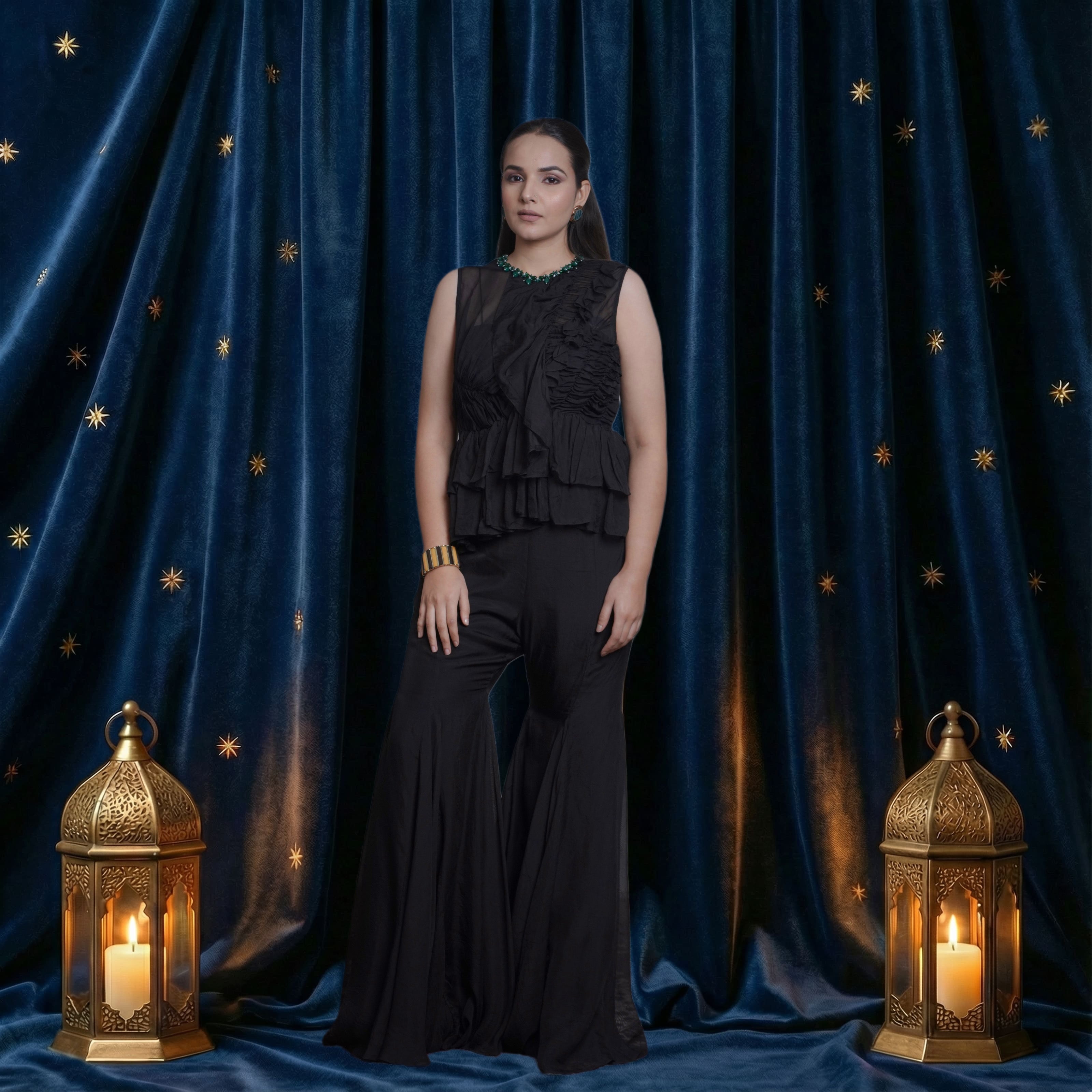 AAKANSHA GUPTA BLACK COORDINATED SET