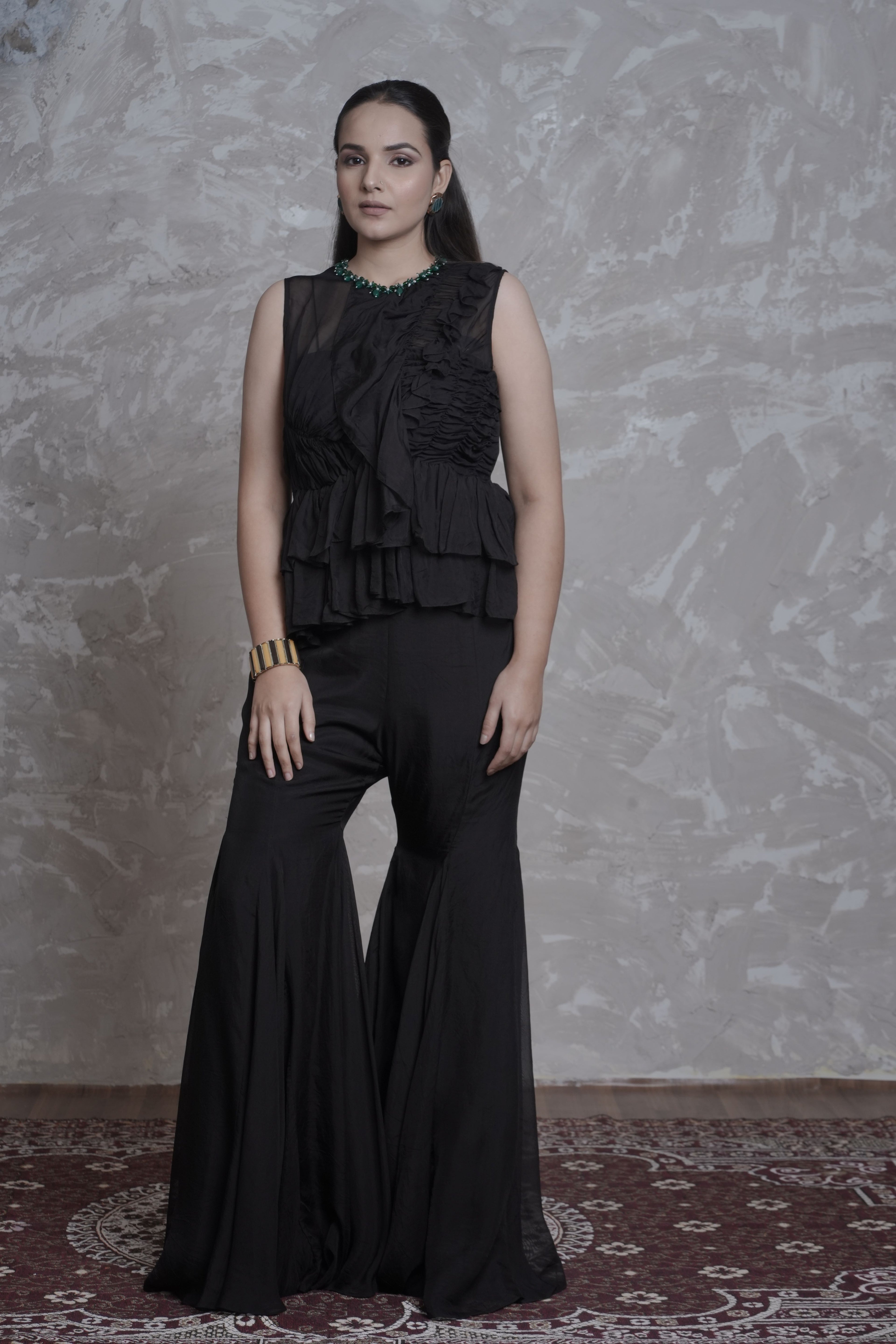 AAKANSHA GUPTA BLACK COORDINATED SET