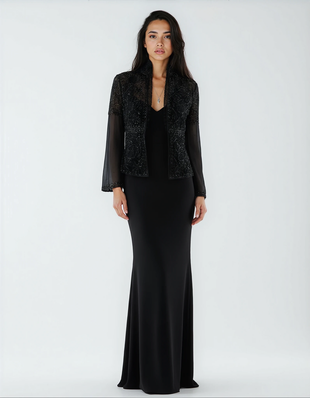 TARUN TAHILIANI BLACK SUIT JACKET