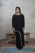 KYLEE BLACK DRAPE SHIRT & PANTS