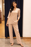 RABANI & RAKHA GREY PRINTED COORD SET