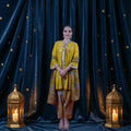 TANU MALHOTRA MUSTARD GREEN ANGRAKHA