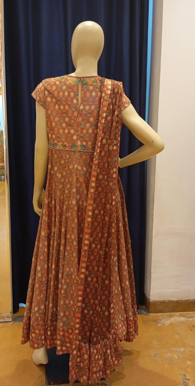 RABANI & RAKHA RUST ANARKALI