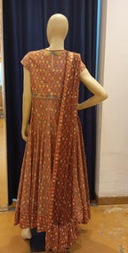 RABANI & RAKHA RUST ANARKALI