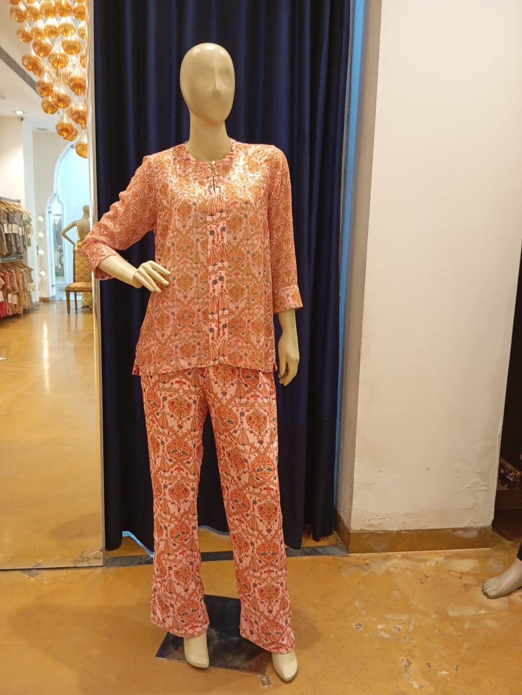 RABANI & RAKHI PINK PRINTED COORD SET