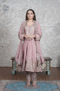 PRIVE LAVENDER GOTA FROCK WITH STRAIGHT LEG SUIT