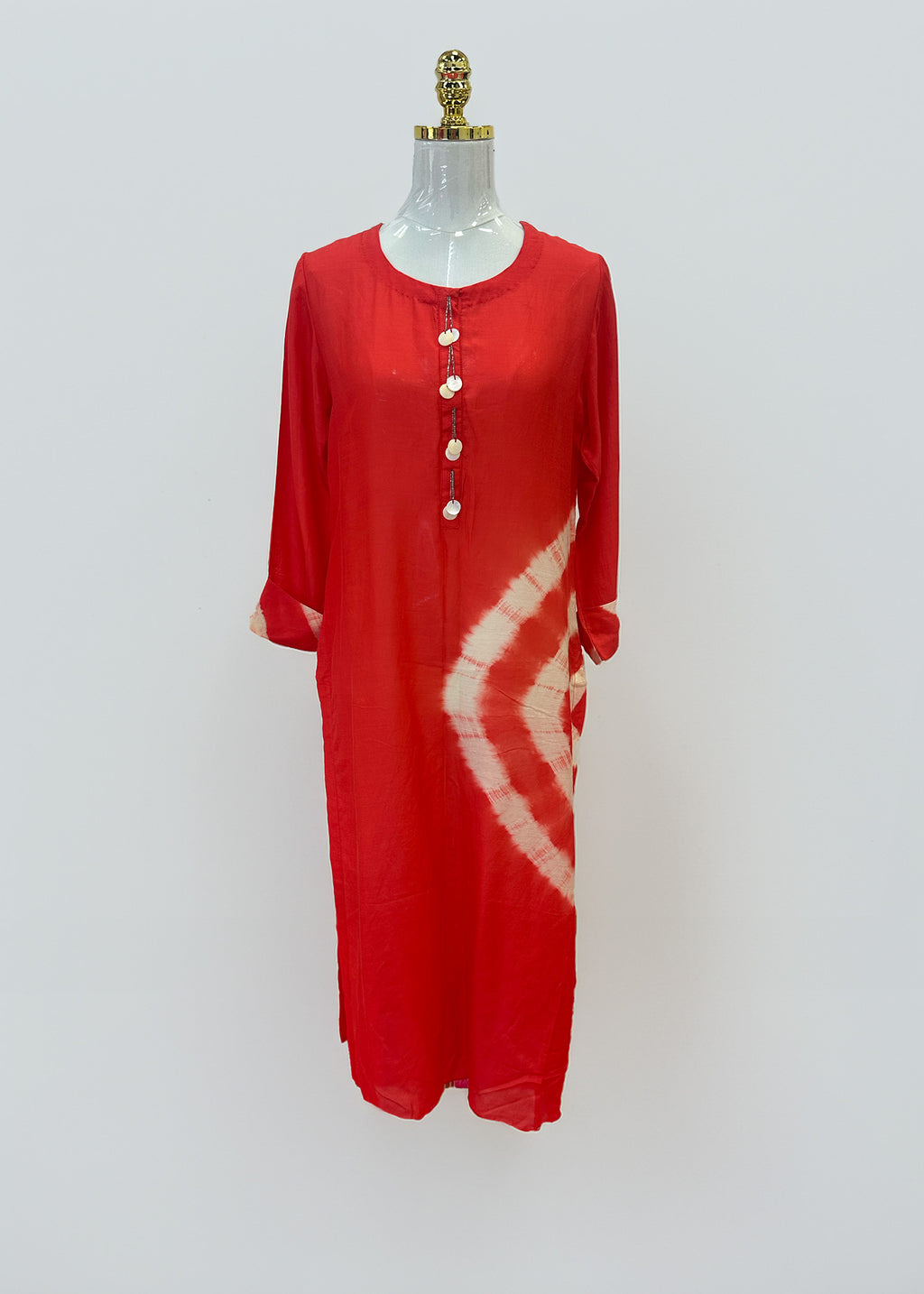 PANNA'S PANTRY RED LONG KURTA